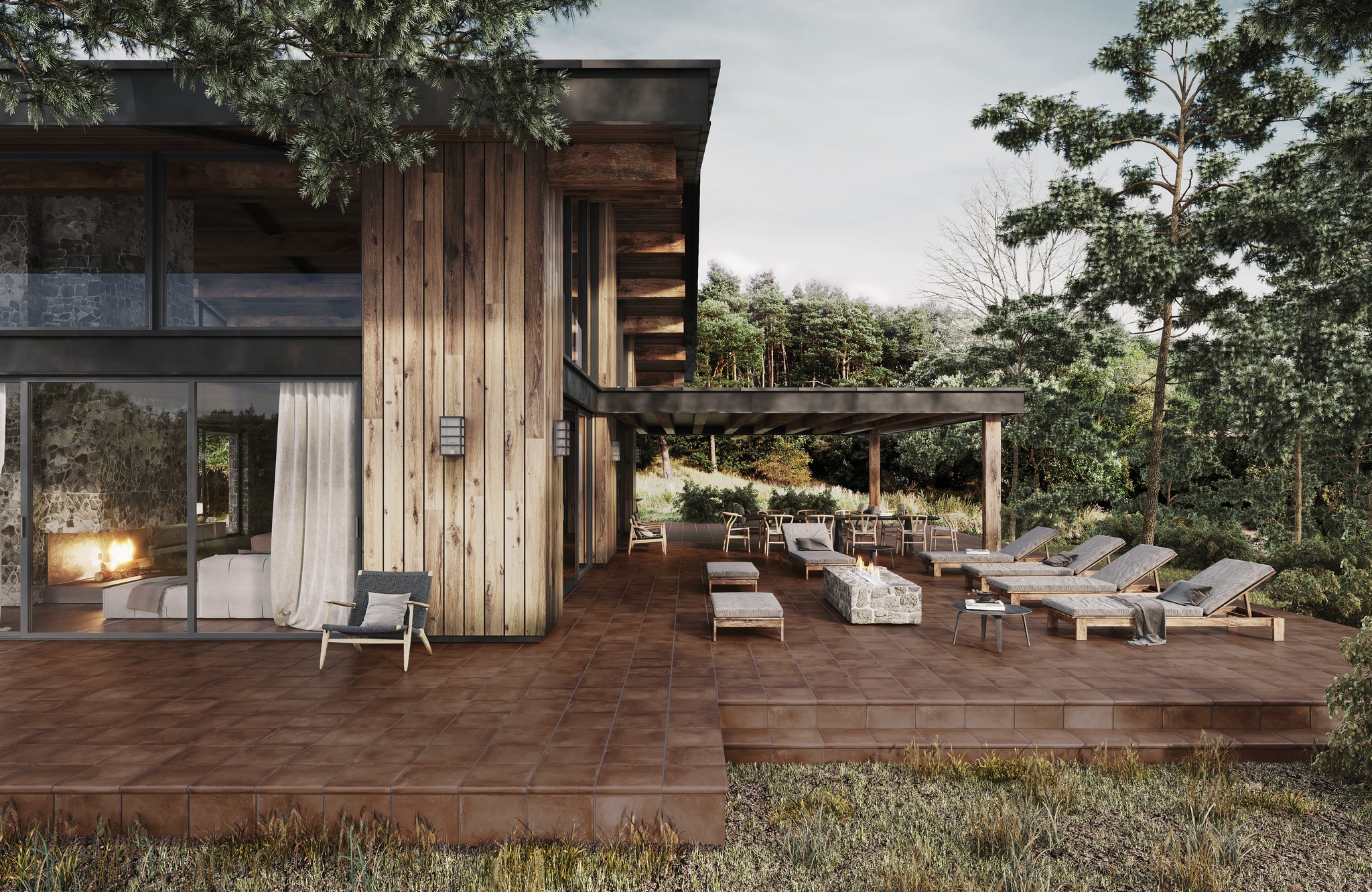 Ступень фронтальная Peldano Florentino Portland Lava 33х33х1.3 антислип 4шт/упак Exagres купить в Санкт-Петербурге