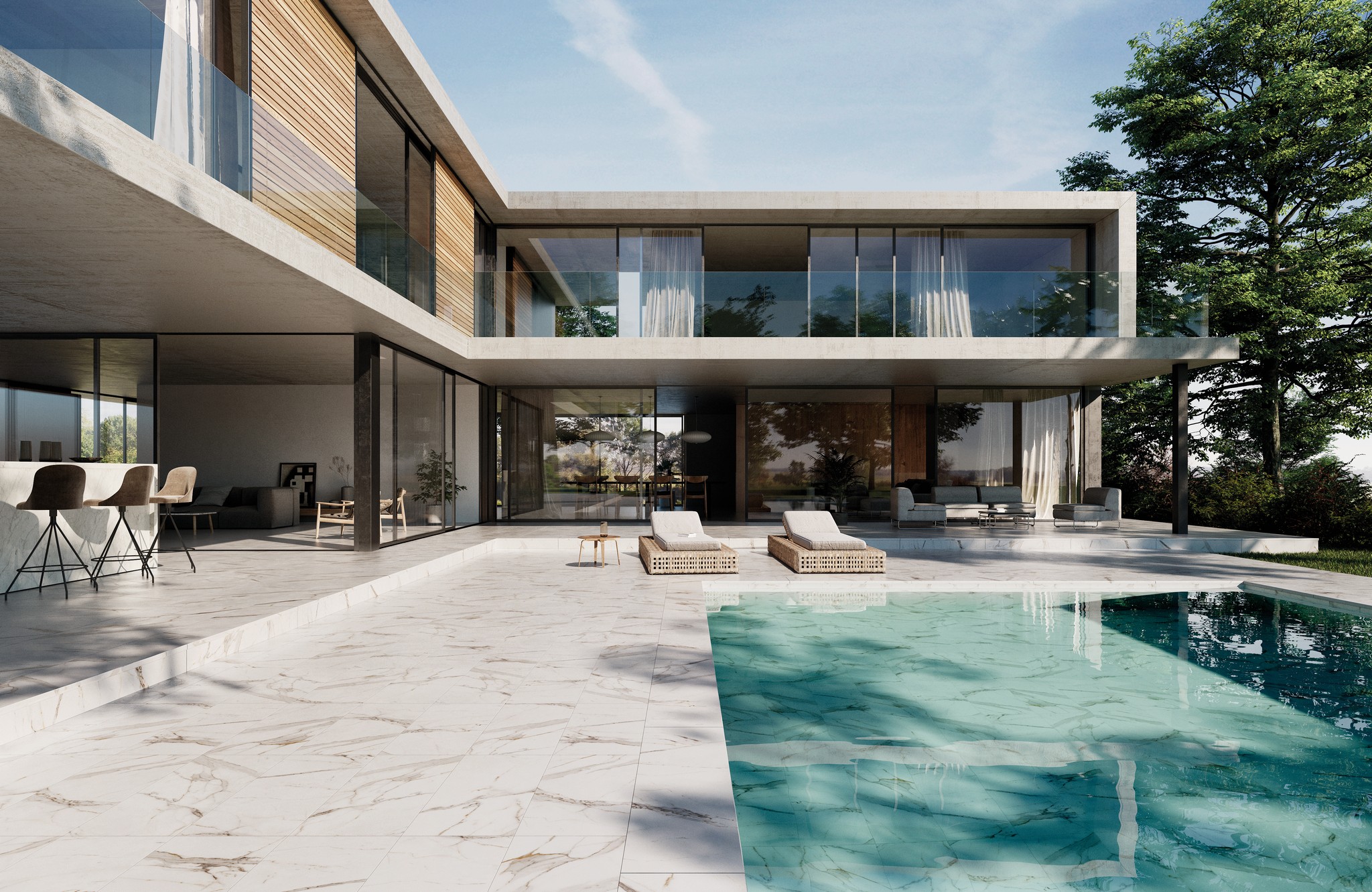 Ступень фронтальная Peldano Florentino Marbles Calacatta 33х120х1.2 матовая Exagres купить в Санкт-Петербурге