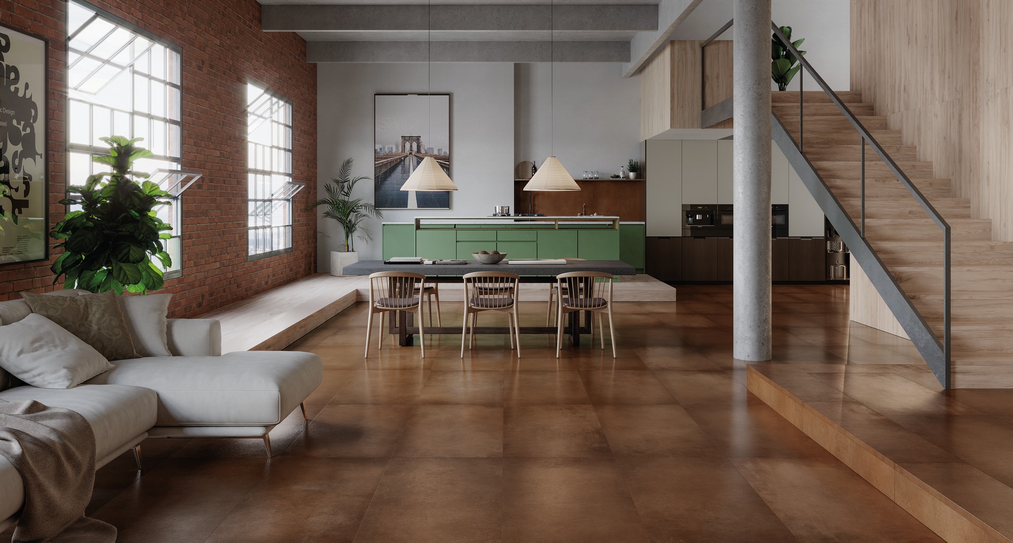 Ступень фронтальная Peldano Recto Cosmos Corten С1 33х120х1.2см матовая 2шт/уп Exagres купить в Санкт-Петербурге