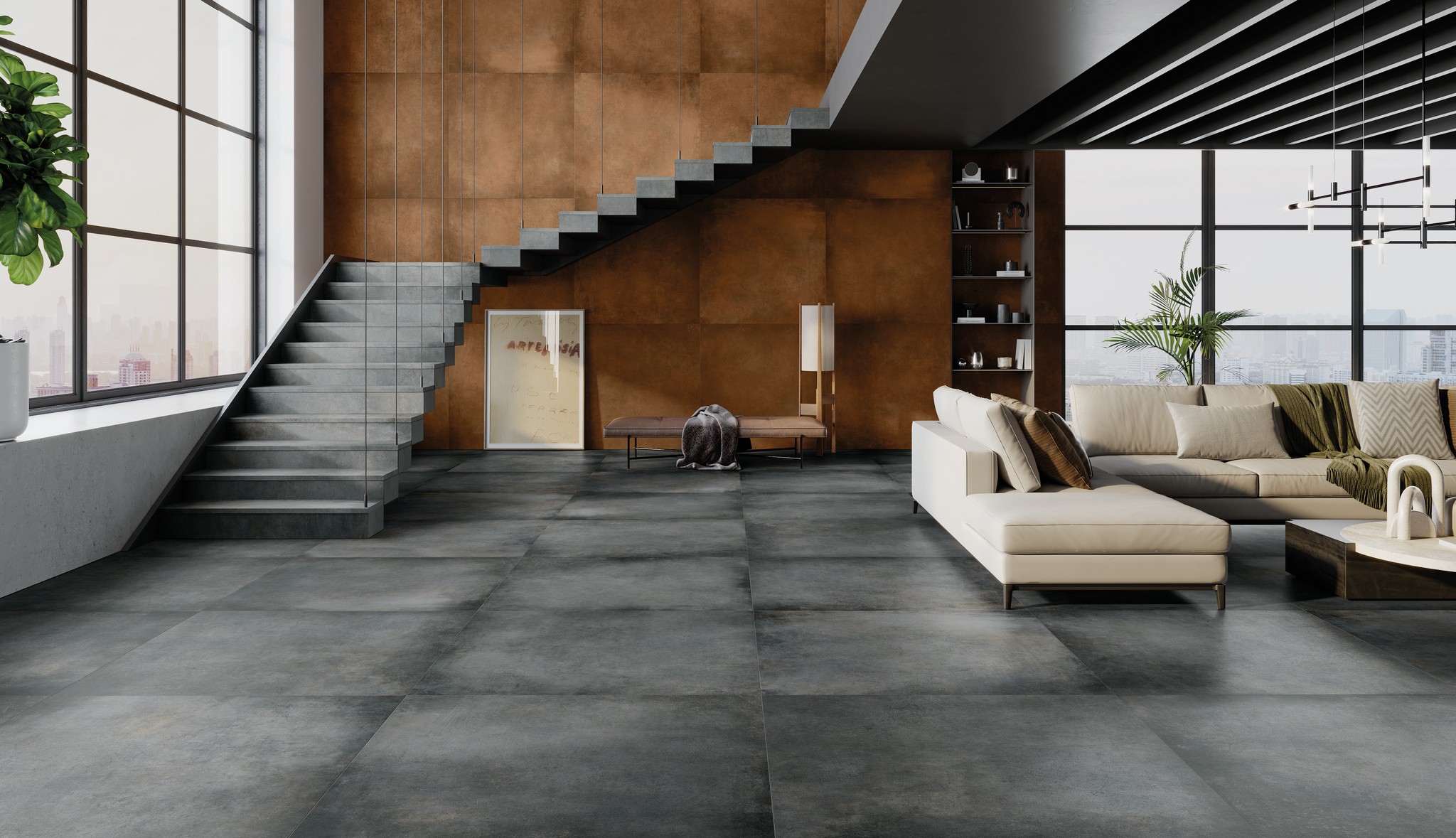 Ступень фронтальная Peldano Recto Cosmos Steel С1 33х120х1.2см матовая 2шт/уп Exagres купить в Санкт-Петербурге