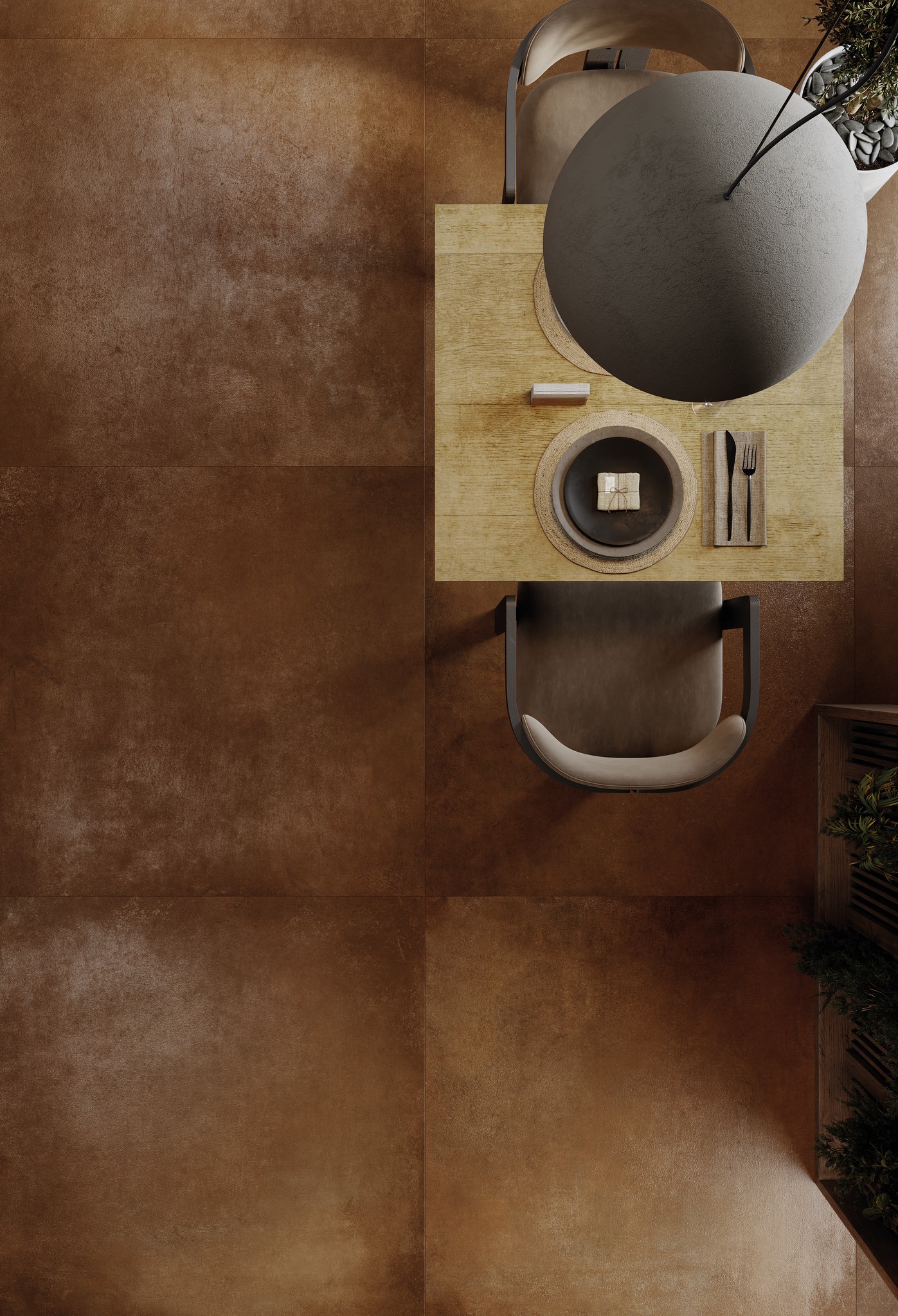 Ступень фронтальная Peldano Recto Cosmos Corten С1 33х120х1.2см матовая 2шт/уп Exagres купить в Санкт-Петербурге