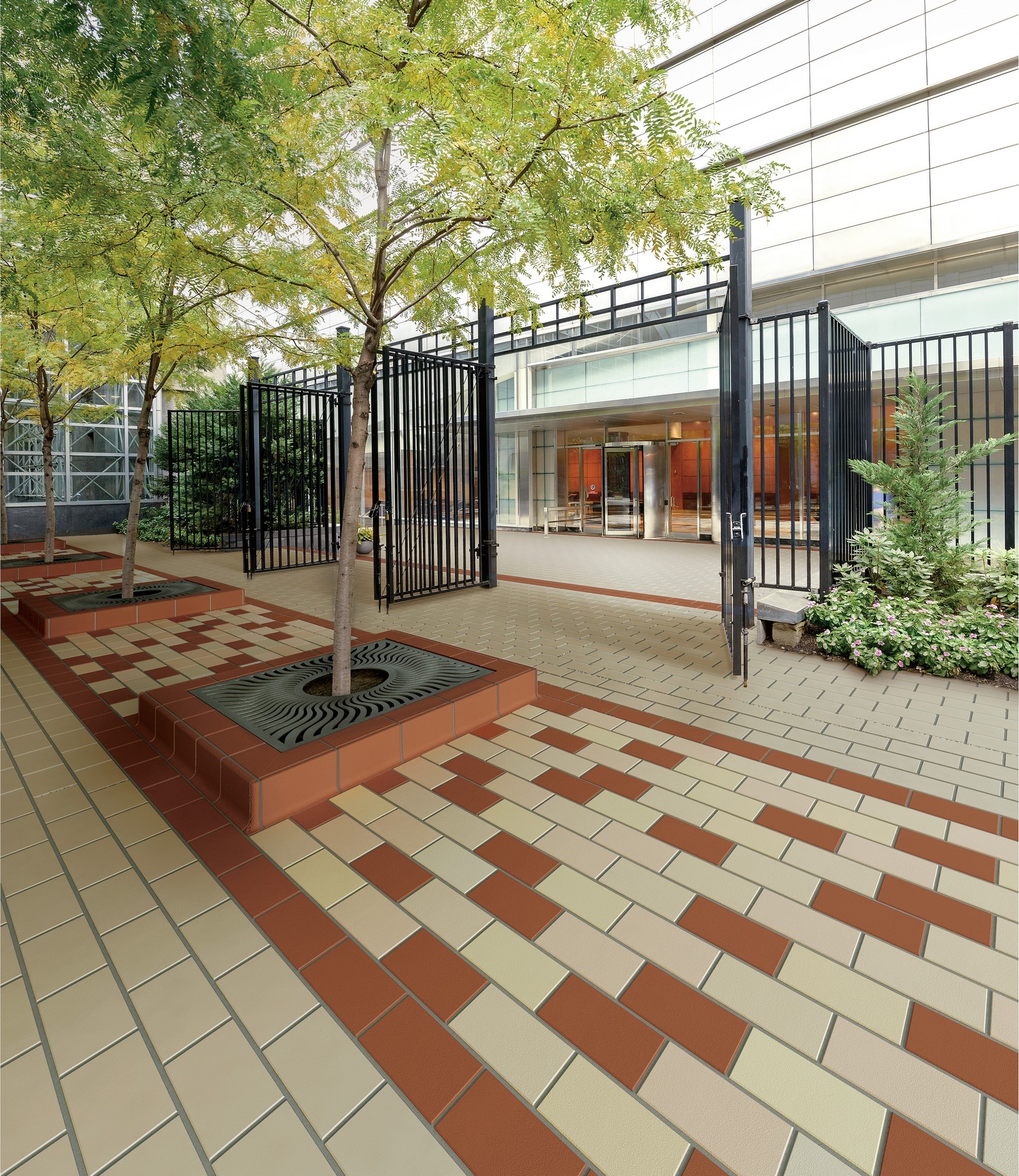 Плитка тротуарная Proyect Rojo Base 12х24.5х1.8 антислип 18шт/упак Exagres купить в Санкт-Петербурге