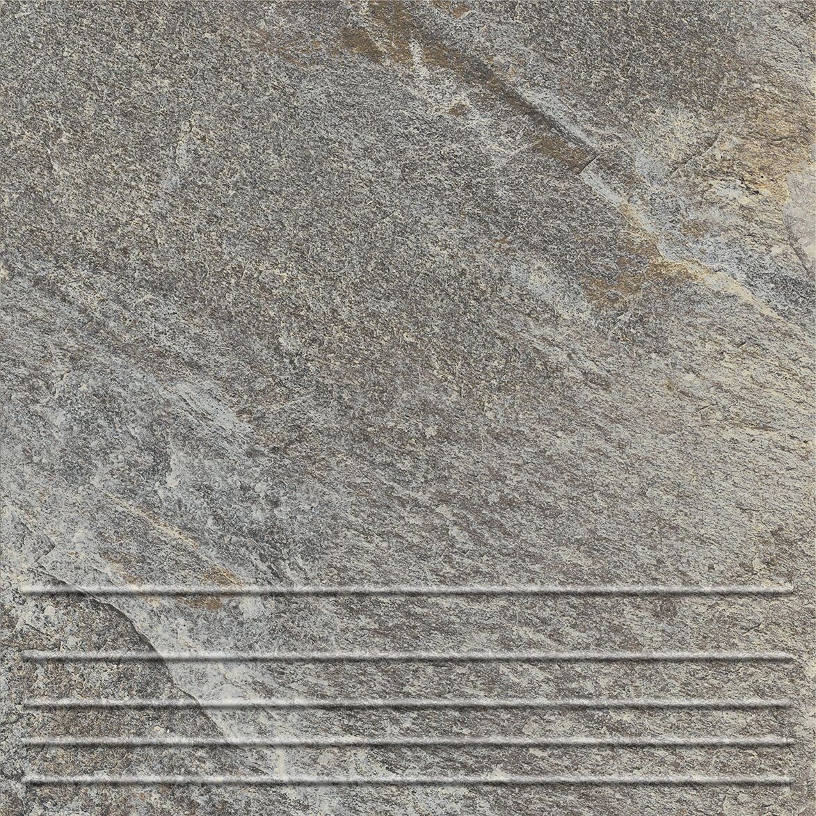 КЕРАМИН Ступень прямая с насечкой 298х298х8.5 Базальт 2 11шт/м2/15 шт/уп купить в Санкт-Петербурге