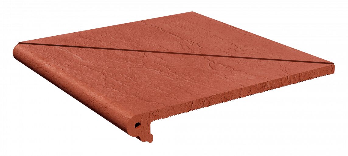 Ступень угловая Скала Вишня накат 33х33х1.4см антислип (составная 2 части) MARKAСТРОЙ купить в Санкт-Петербурге