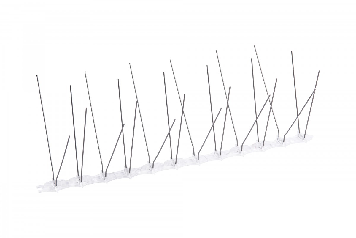 Противопросадные шипы (защита от птиц) тип BS 341х140х115мм серебристый DR купить в Санкт-Петербурге