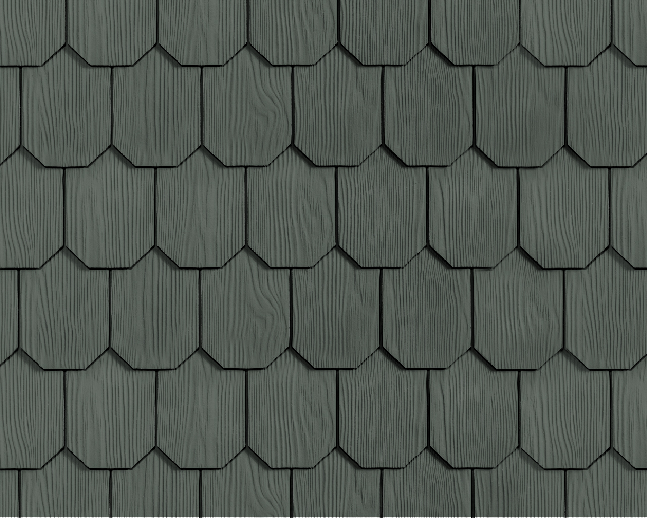 Панель Shingle Октагон 1200х370х6мм 0.44м2 F17 пихтовый зеленый Fadoco купить в Москве