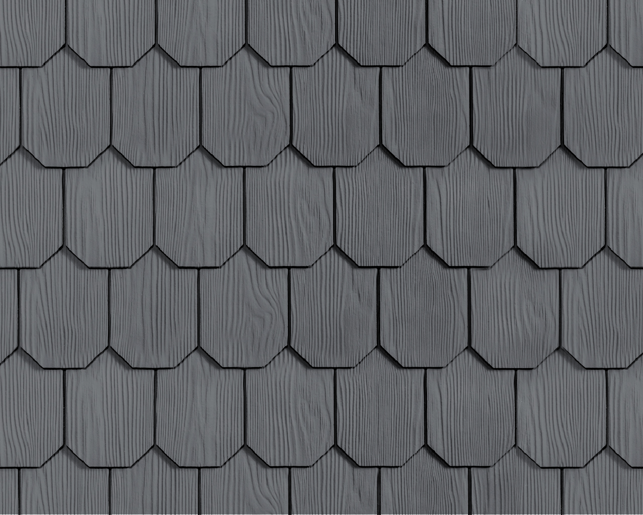 Панель Shingle Октагон 1200х370х6мм 0.44м2 F13 графит серый Fadoco купить в Москве