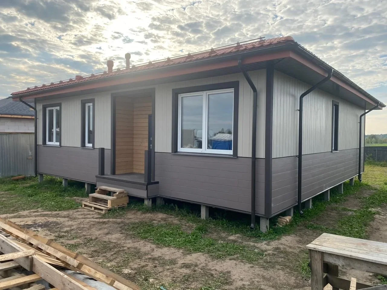 FCS Фиброцементный сайдинг Вуд Клик Целлюлоза 3000х200х10мм 0.6м2 F55 купить в Санкт-Петербурге