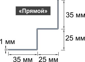 Профиль внутреннего угла, 3000 мм