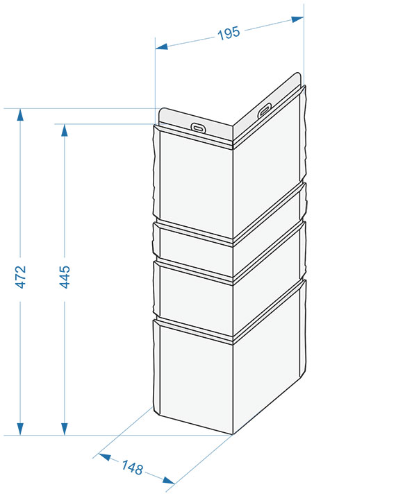 Угол к панели Docke BURG (Дёке Бург) купить в Санкт-Петербурге