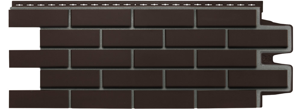 Панель Grand Line Клинкерный кирпич Design (цвет шва RAL 7006), Шоколадный