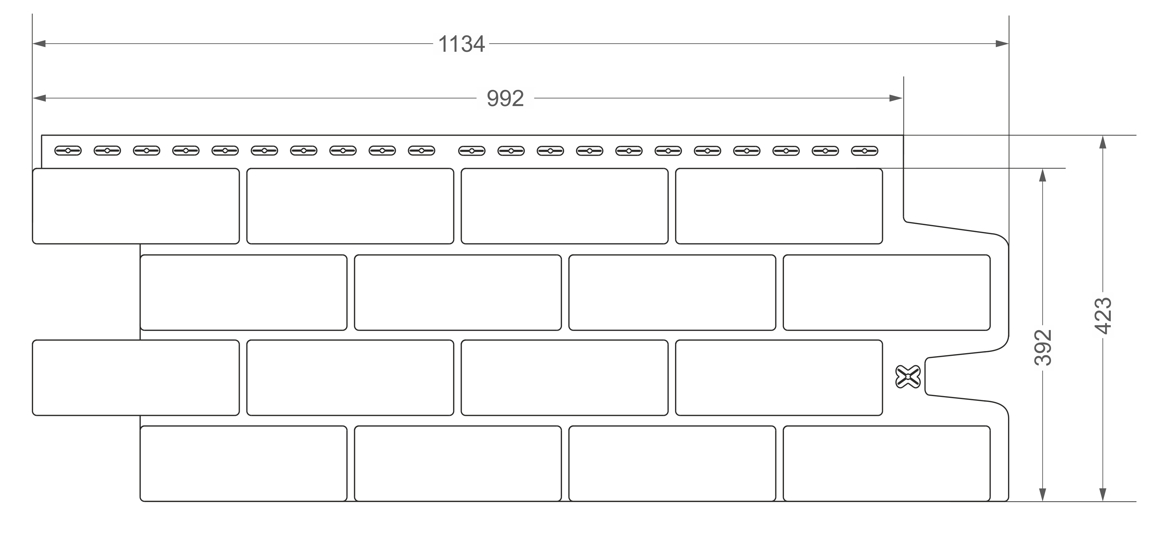 Панель Grand Line Колотый камень Classic 992х392мм Графит купить в Санкт-Петербурге