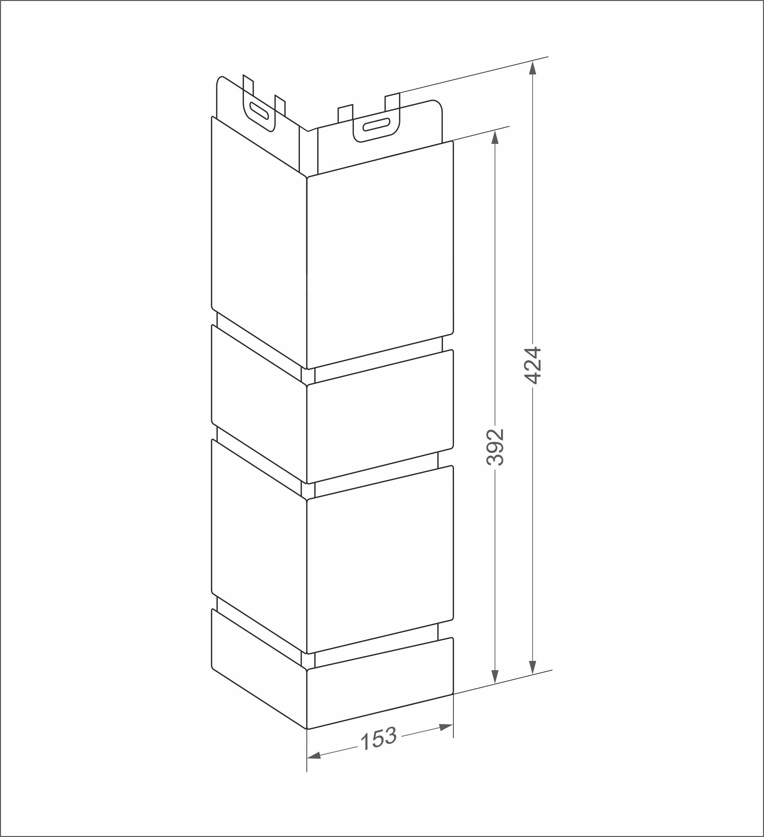 Угол наружный Grand Line Камелот Design (цвет шва RAL 7006) купить в Санкт-Петербурге