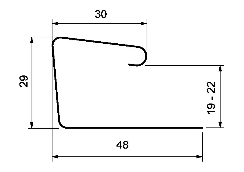 Универсальный J-профиль 7/8 ЯФАСАД купить в Санкт-Петербурге