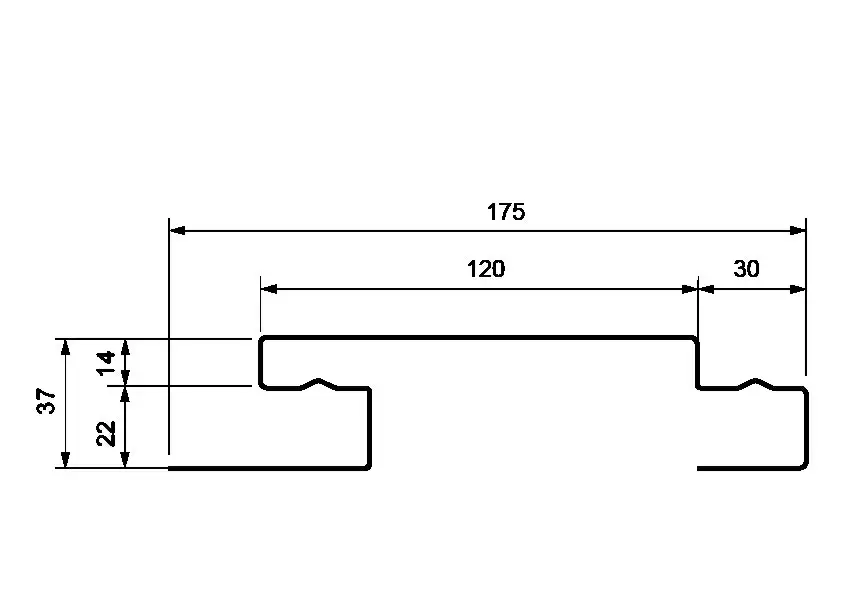 Наборная планка (наличник) ЯФАСАД темный дуб (акрил) купить в Санкт-Петербурге