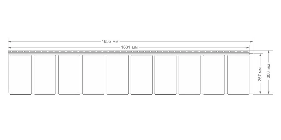 Фасадная панель ЯФАСАД Сибирская дранка, железо купить в Санкт-Петербурге