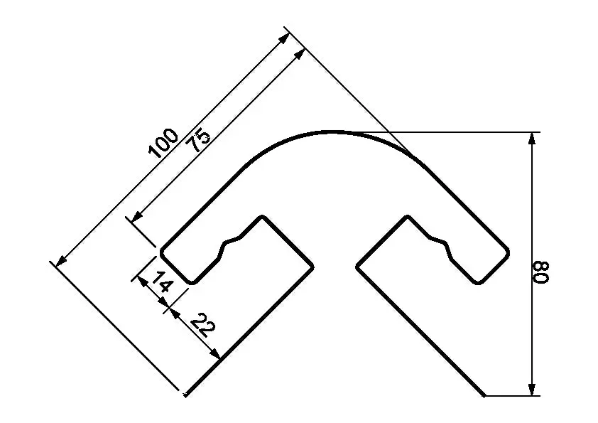 Радиусная планка для составного угла ЯФАСАД белая купить в Санкт-Петербурге