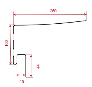 Околооконная планка Формлайт ТехноНИКОЛЬ Кирпич 3000х318х124мм купить в Санкт-Петербурге