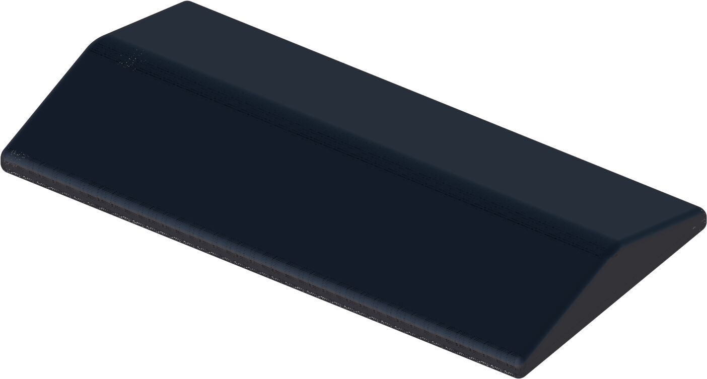 БЕТ-А Оголовник пролетный 620х250х50мм 9005 (черный) 60шт/пд купить в Санкт-Петербурге