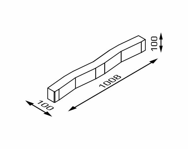 Камень заборный бетонное заполнение пролетов KOMBO 100.8 (KOSEA) 100,8х10х10см Joniec купить в Санкт-Петербурге