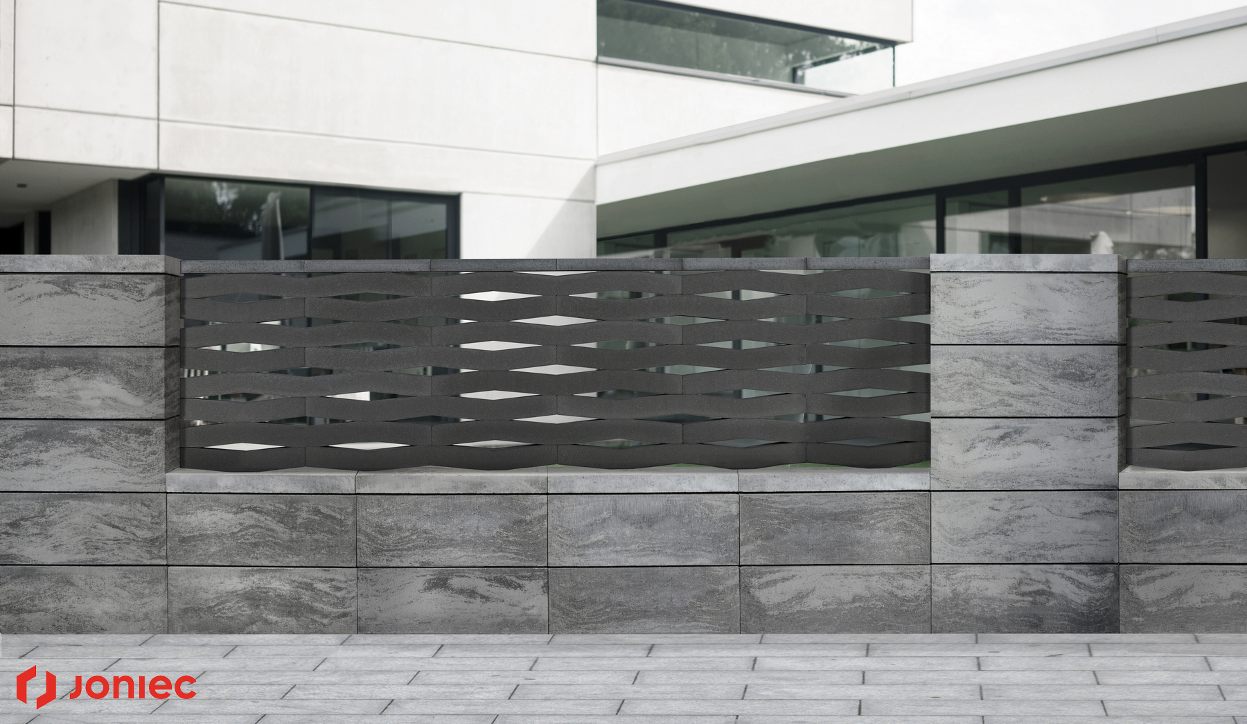 Камень заборный бетонная крышка для заполнение пролетов KOMBO 50.4 (DKO) 50,4х14х5см Joniec купить в Санкт-Петербурге