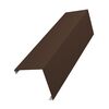 Декоративная накладка универс. угловая д/столба 62х55 0.45 PE 8017 коричневый 3м GL
