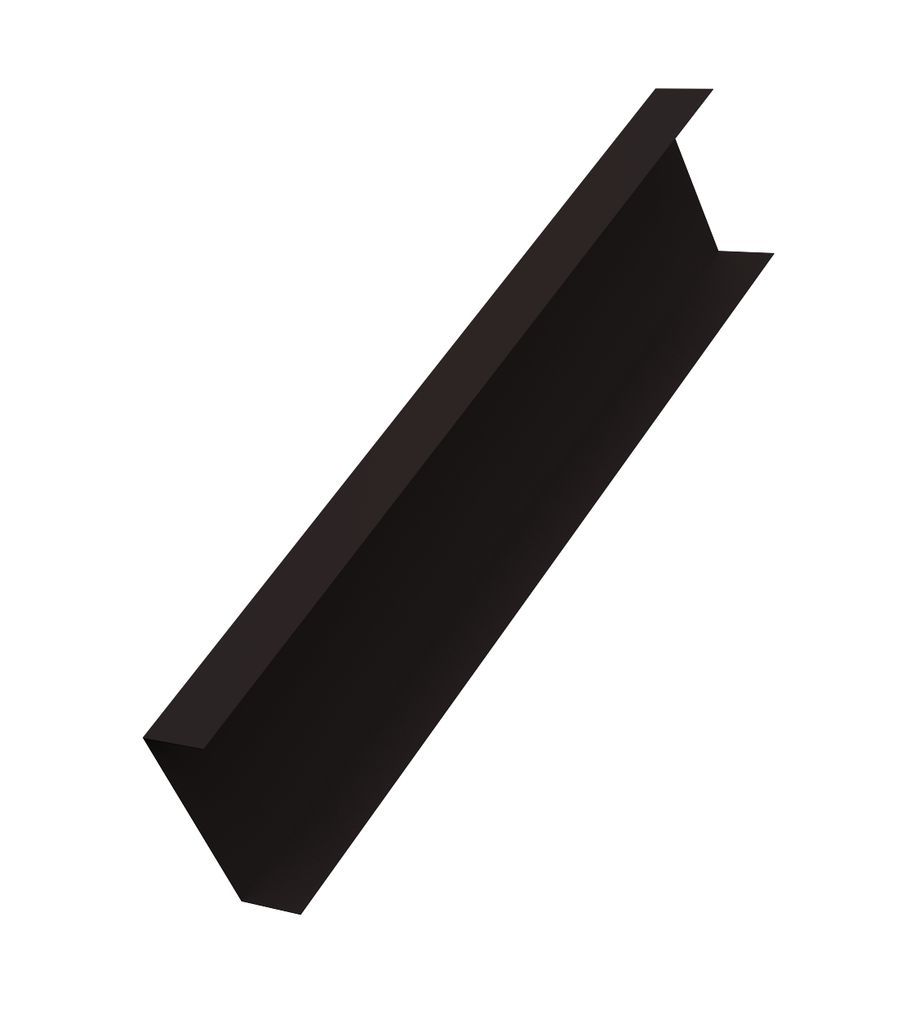 Декоративная накладка универсальная прямая 62*55 Satin Matt (одностороннее покрытие) GrandLine, черный 9005