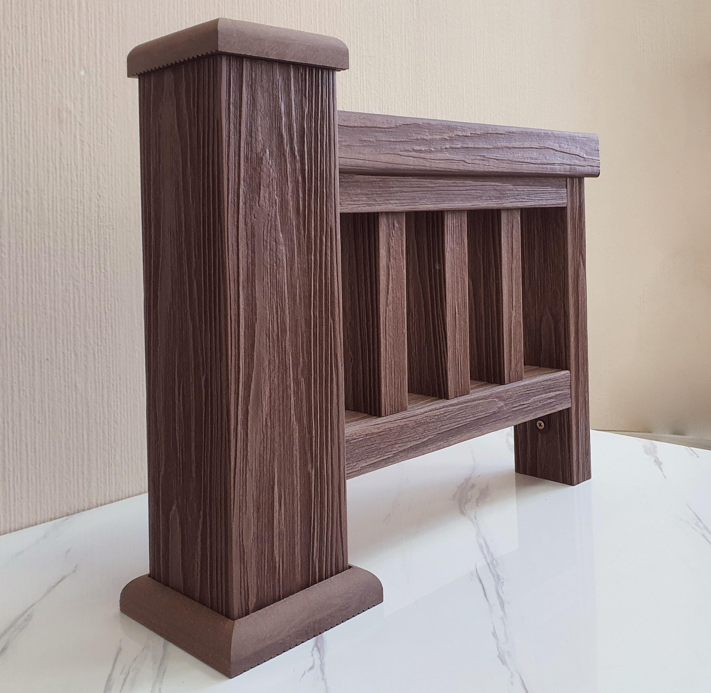 Столб ТЕРРАпол 3D Орех Милано 100х100х3050мм купить в Санкт-Петербурге