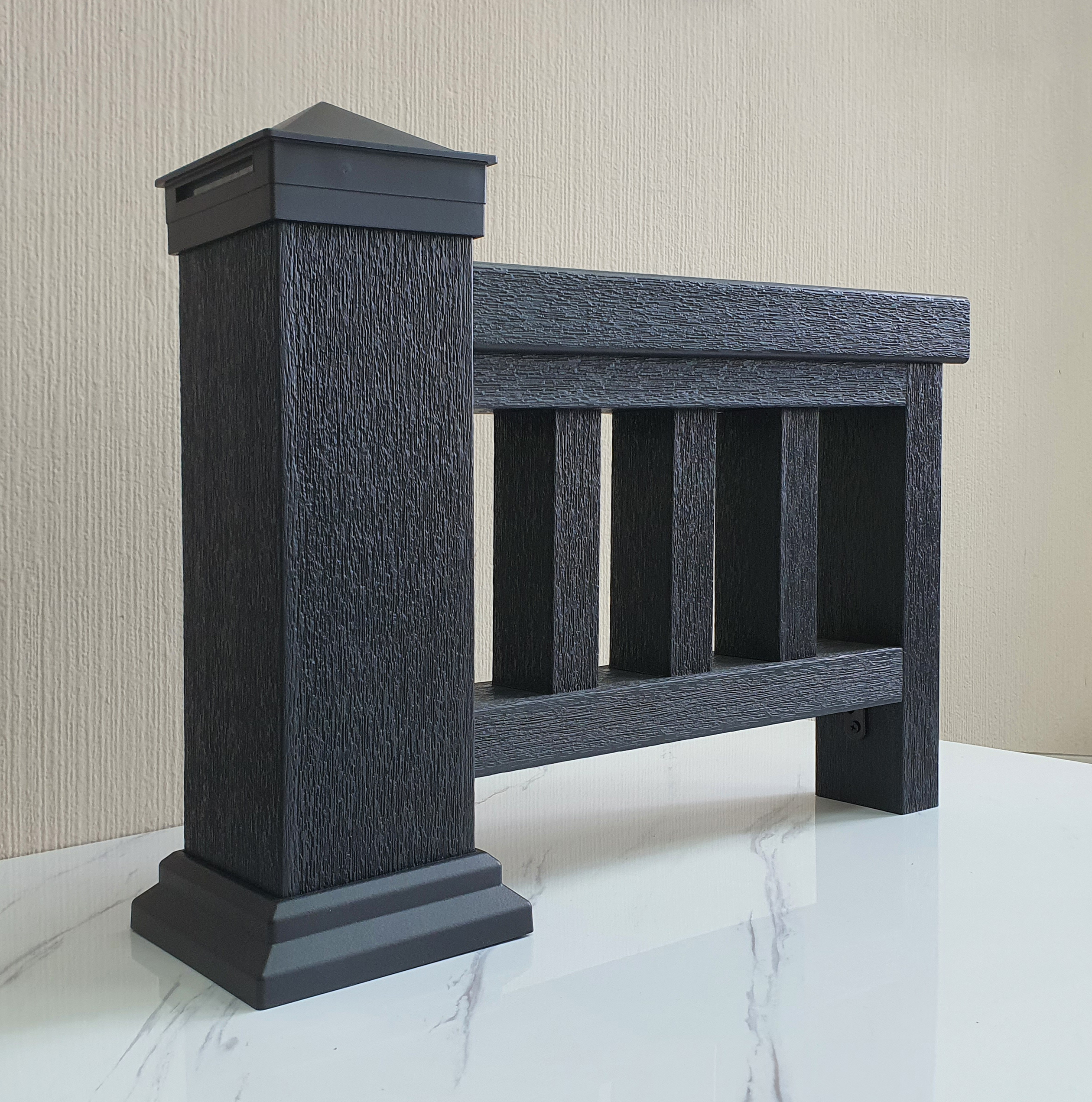 Перила ТЕРРАпол ПРАКТИК Черная жемчужина 84х43х3000мм купить в Санкт-Петербурге