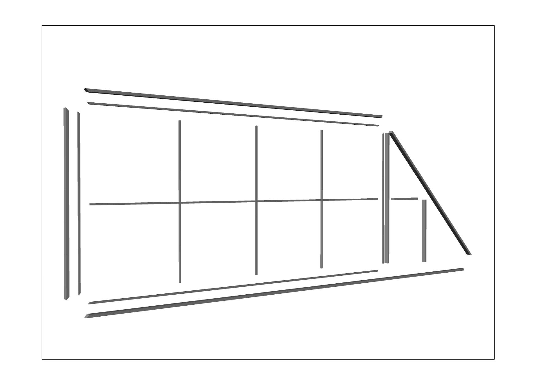 Металлокомплект для самостоятельной сборки каркаса откатных ворот проем 4м купить в Санкт-Петербурге