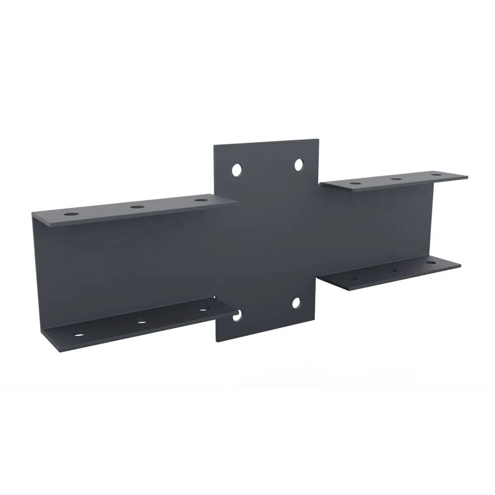 Кронштейн универсальный разносторонний д/крепления профиль-поперечины 40х20 тип1 ППК 7024 (темно-серый) Ювента купить в Санкт-Петербурге