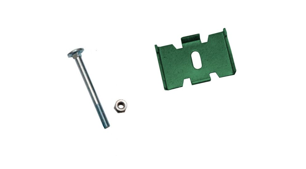 Крепление 3D секции Гиттер/сетки ПАУК тип1 с болтом и антиванд. гайкой 6005 (темно-зеленый) 100шт купить в Санкт-Петербурге