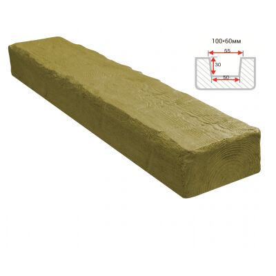 Балка декоративная "Рустик" 100х60мм 1000мм Арнодекор купить в Санкт-Петербурге