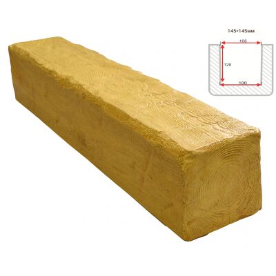 Балка декоративная "Рустик" 145х145мм 1000мм Арнодекор купить в Санкт-Петербурге