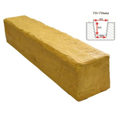 Балка декоративная "Рустик" 70х70мм 1000мм Арнодекор купить в Санкт-Петербурге