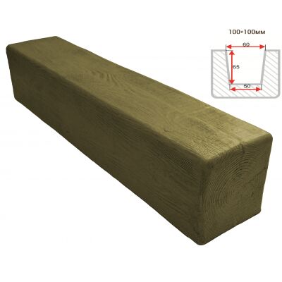 Балка декоративная "Модерн" 100х100мм 1000мм Арнодекор купить в Санкт-Петербурге