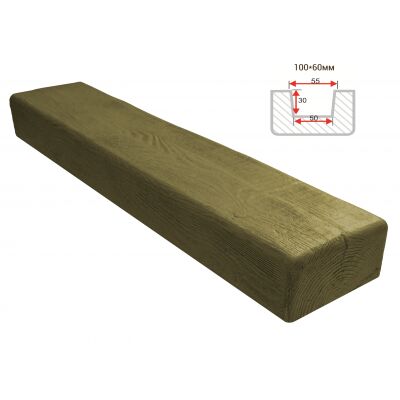 Балка декоративная "Модерн" 100х60мм 1000мм Арнодекор купить в Санкт-Петербурге