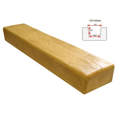 Балка декоративная "Модерн" 100х60мм 1000мм Арнодекор купить в Санкт-Петербурге