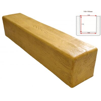 Балка декоративная "Модерн" 195х195мм 1000мм Арнодекор купить в Санкт-Петербурге