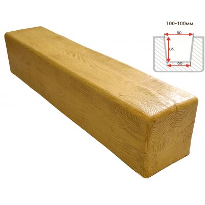 Балка декоративная "Модерн" 100х100мм 1000мм Арнодекор купить в Санкт-Петербурге