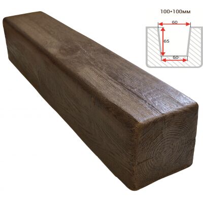 Балка декоративная "Модерн" 100х100мм 1000мм Арнодекор купить в Санкт-Петербурге