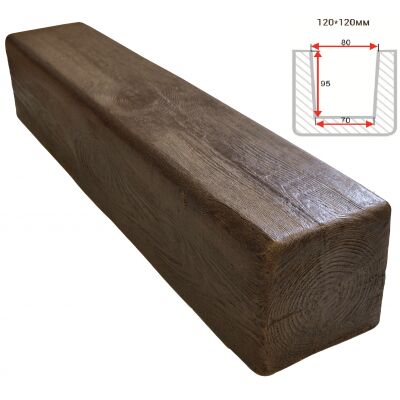 Балка декоративная "Модерн" 120х120мм 1000мм Арнодекор купить в Санкт-Петербурге