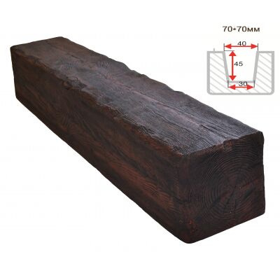 Балка декоративная "Рустик" 70х70мм 1000мм Арнодекор купить в Санкт-Петербурге