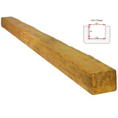Балка декоративная "Рустик" 145х120мм 1000мм Арнодекор купить в Санкт-Петербурге