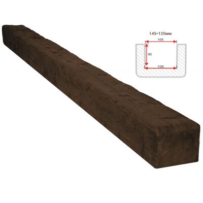 Балка декоративная "Рустик" 145х120мм 1000мм Арнодекор купить в Санкт-Петербурге