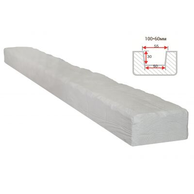 Балка декоративная "Рустик" 100х60мм 1000мм Арнодекор купить в Санкт-Петербурге