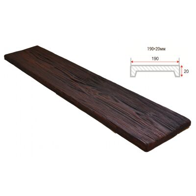 Доска декоративная "Рустик" 190х20мм 1000мм Арнодекор купить в Санкт-Петербурге