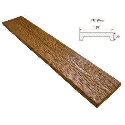 Доска декоративная "Рустик" 190х20мм 1000мм Арнодекор купить в Санкт-Петербурге