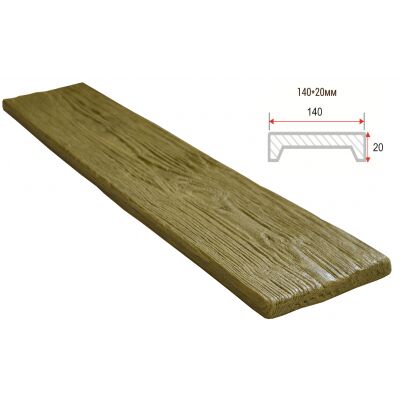 Доска декоративная "Рустик" 140х20мм 1000мм Арнодекор купить в Санкт-Петербурге