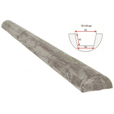 Полубревно декоративное "Рустик" 70х140мм 1000мм Арнодекор купить в Санкт-Петербурге